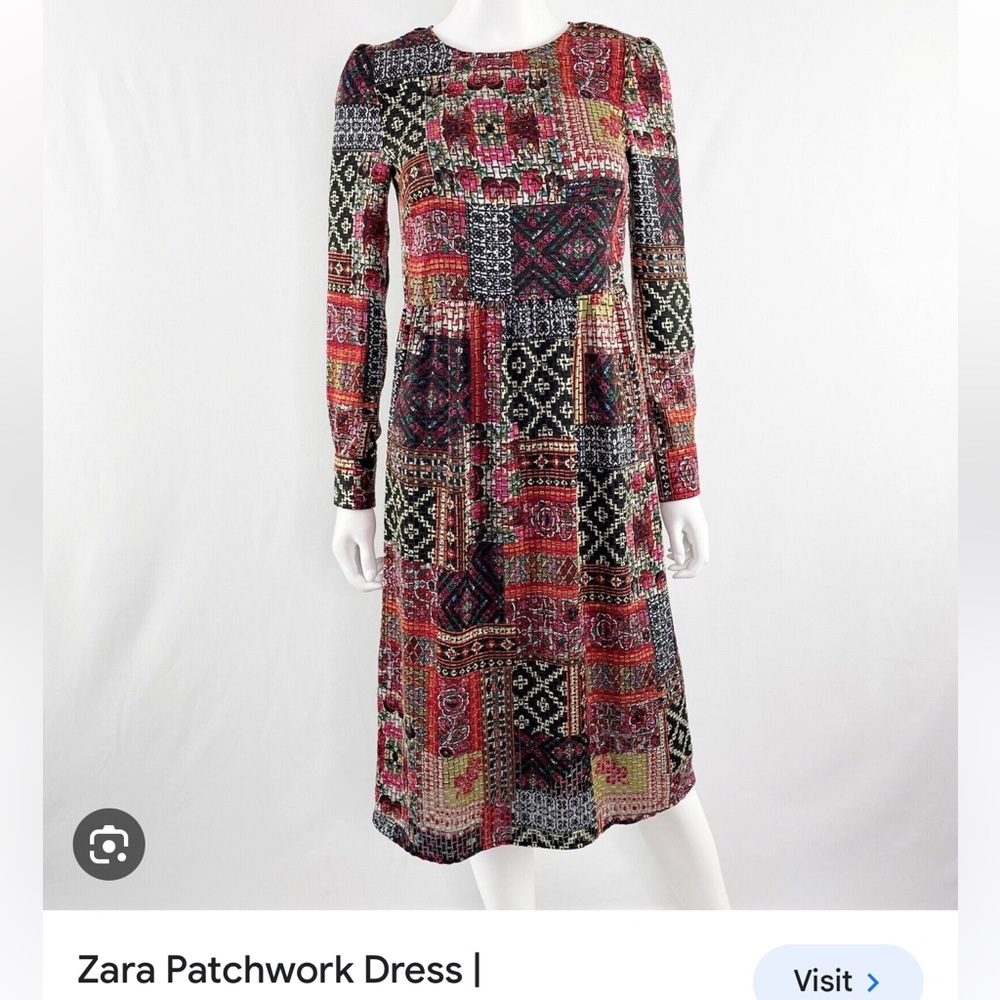 ZARA Patchwork Dress - Picture 5 of 5